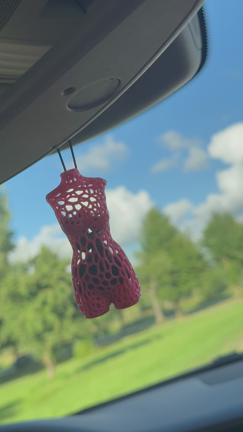 Woman Silhouette Car Air Freshener